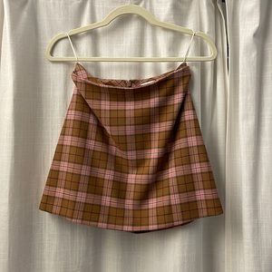 Aritzia Plaid Skirt with lining